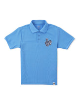 REGULAR FIT BOY'S SHORT SLEEVE POLO BLUE