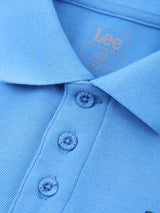 REGULAR FIT BOY'S SHORT SLEEVE POLO BLUE