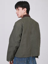 COMFORT FIT ON THE GO COLLECTION MEN'S JACKET OLIVE GREEN