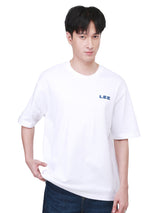 เสื้อยืดแขนสั้นผู้ชาย LOOSE FIT สีขาว