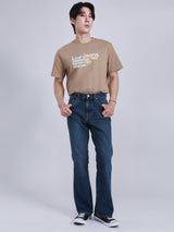เสื้อยืดแขนสั้นผู้ชาย คอลเลคชั่น ON THE GO COMFORT FIT สีน้ำตาล