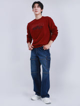 LOOSE FIT ON THE GO COLLECTION MEN'S SWEATSHIRT RED