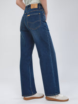 STRAIGHT FIT 101 COLLECTION MID RISE REGULAR WOMEN'S JEANS MID INDIGO
