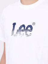 เสื้อยืดแขนสั้นผู้ชาย ทรงตรง สีขาว