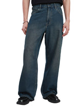 WIDE LEG FIT NEW MARKET COLLECTION HIGH RISE RELAXED MEN'S JEANS MID INDIGO