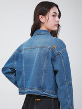 REGULAR FIT 101 COLLECTION WOMEN'S DENIM JACKET MID INDIGO