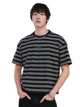 เสื้อยืดแขนสั้นผู้ชาย คอลเลคชั่น NEW MARKET BOXY FIT สีดำ