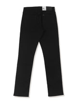 กางเกงยีนส์ผู้ชาย SLIM FIT เอวต่ำ ทรงเข้ารูป สีดำ