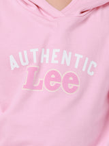 เสื้อฮู้ดดี้แบบสวมเด็กผู้หญิง คอลเลคชั่น NEW PREPS COMFORT FIT สีชมพู