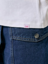 LEE PINK COLLECTION REGULAR FIT WOMEN'S TEE SHORT SLEEVE WHITE