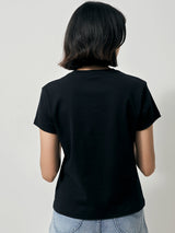 LEE PINK COLLECTION REGULAR FIT WOMEN'S TEE SHORT SLEEVE BLACK