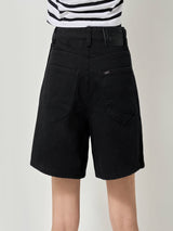 กางเกงขาสั้นผู้หญิง คอลเลคชั่น LEE PINK สีดำ