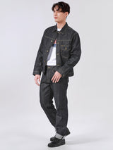 MIAMI FIT LEE RIDERS COLLECTION MID RISE REGULAR MEN'S JEANS (RED SELVEDGE) RAW DENIM