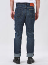 KNOX FIT LEE RIDERS COLLECTION MID RISE REGULAR MEN'S JEANS (RED SELVEDGE) MID INDIGO