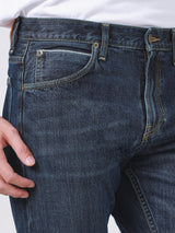 KNOX FIT LEE RIDERS COLLECTION MID RISE REGULAR MEN'S JEANS (RED SELVEDGE) MID INDIGO