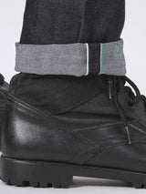 ZED FIT LEE RIDERS COLLECTION MID RISE SLIM MEN'S JEANS (GREEN SELVEDGE) RAW DENIM