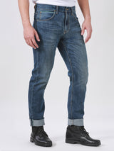 EDDIE FIT LEE RIDERS COLLECTION MID RISE SLIM MEN'S JEANS (GREEN SELVEDGE) MID INDIGO
