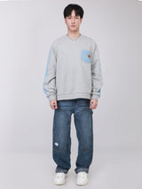 LOOSE FIT ON THE GO COLLECTION MEN'S SWEATSHIRT GREY