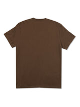 เสื้อยืดแขนสั้นผู้ชาย ทรงตรง สีน้ำตาล