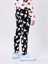 กางเกงเลกกิ้งเด็กผู้หญิง คอลเลคชั่น HALLOWEEN สีดำ