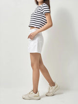 LEE PINK COLLECTION WOMEN'S DENIM SHORTS WHITE