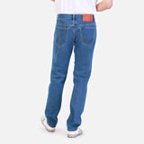 กางเกงยีนส์ผู้ชาย ZED FIT เอวกลาง ทรงเข้ารูป สียีนส์