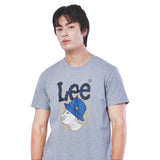 เสื้อยืดแขนสั้นผู้ชาย คอลเลคชั่น LEE THAI 2024 COMFORT FIT สีเทา
