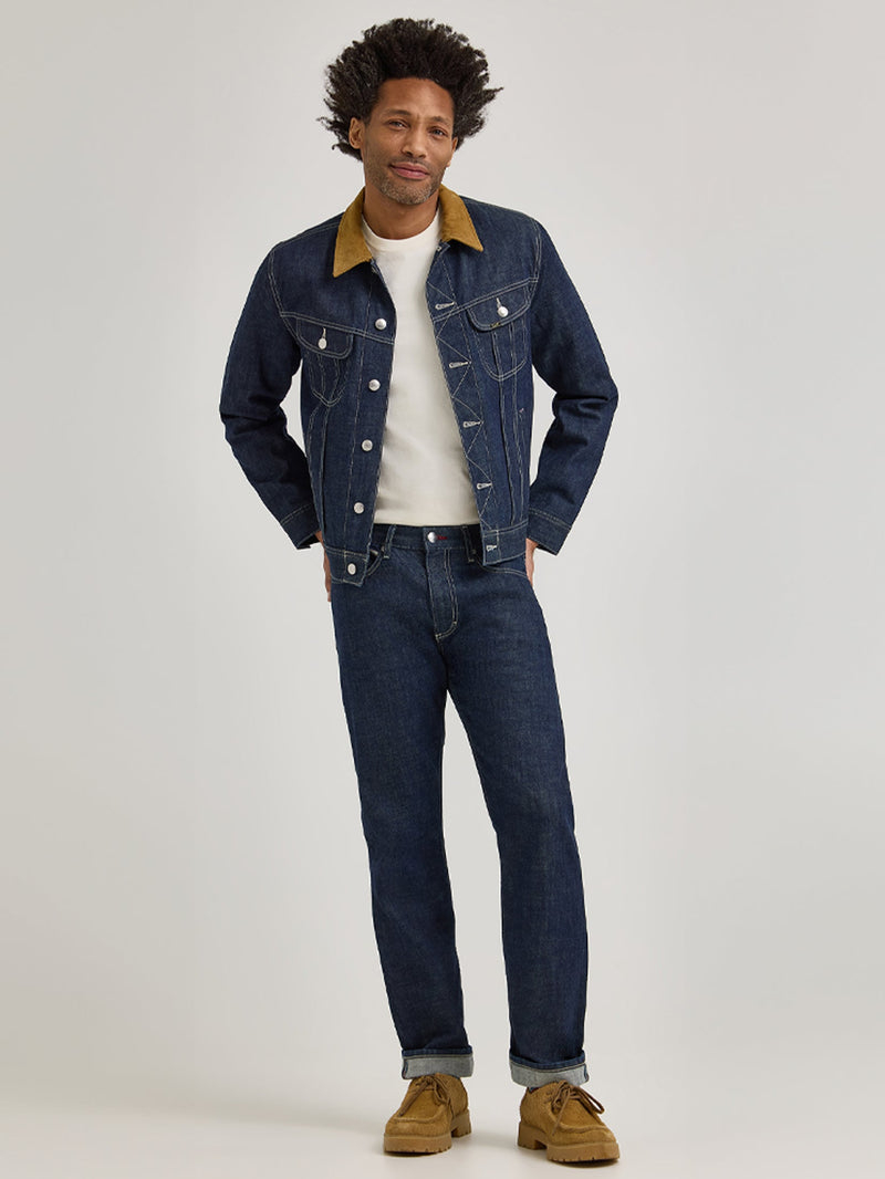 REGULAR FIT LEE + PAUL SMITH COLLECTION MEN'S DENIM JACKET DARK INDIGO