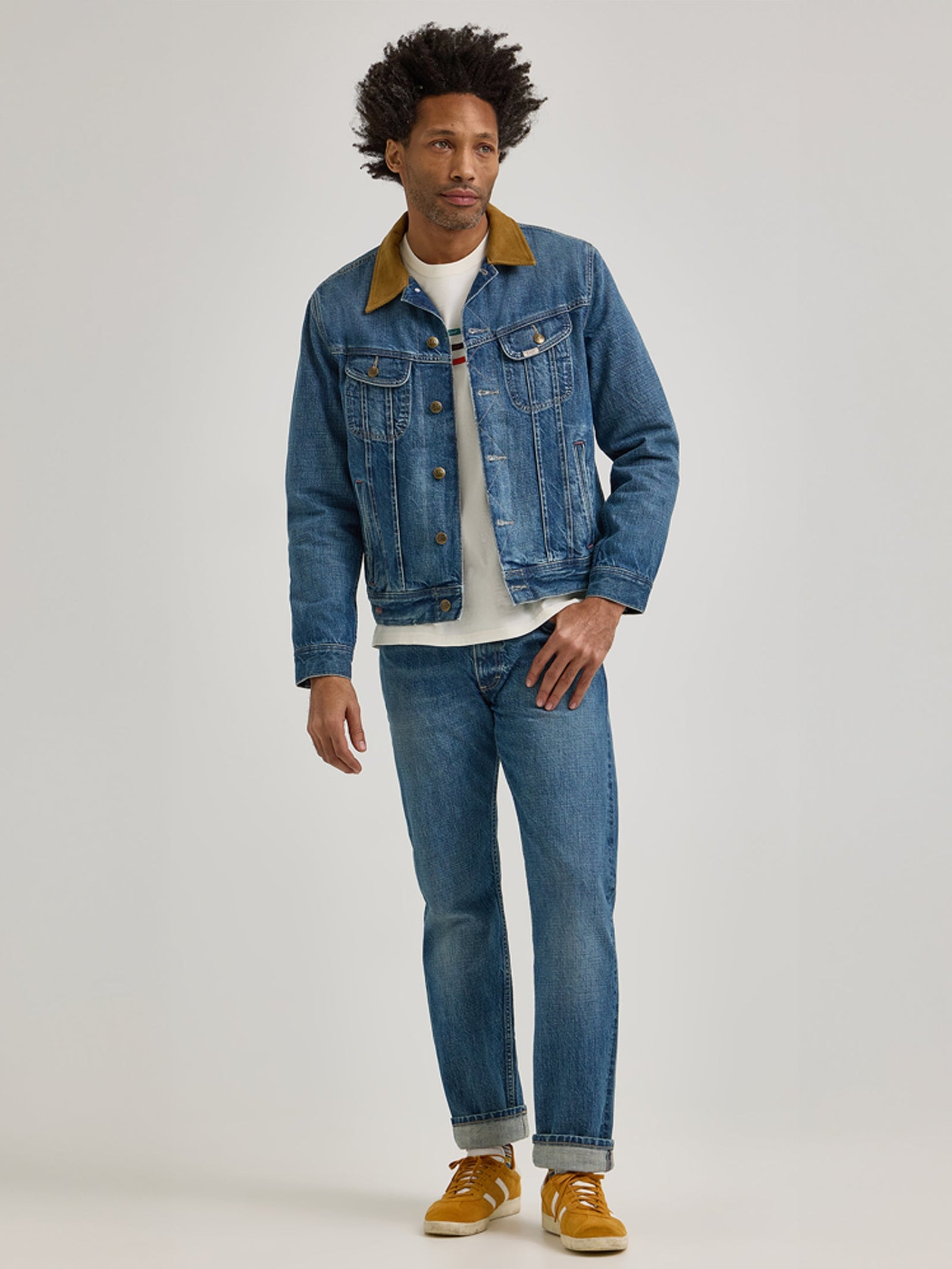 REGULAR FIT LEE + PAUL SMITH COLLECTION MEN'S DENIM JACKET