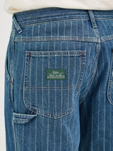 กางเกงยีนส์ผู้ชาย คอลเลคชั่น LEE + PAUL SMITH SEASONAL FIT เอวกลาง ทรงกระบอก สียีนส์กลาง