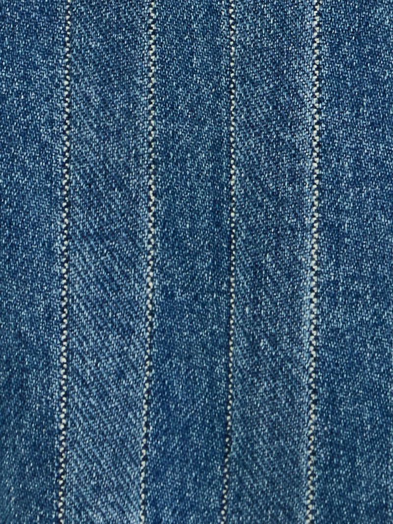 กางเกงยีนส์ผู้ชาย คอลเลคชั่น LEE + PAUL SMITH SEASONAL FIT เอวกลาง ทรงกระบอก สียีนส์กลาง