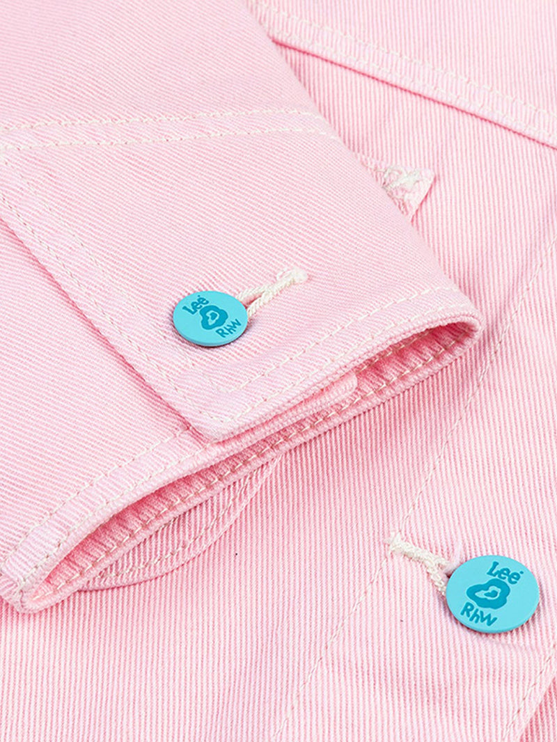 LEE X RUOHAN WANG COLLECTION WOMEN'S DENIM JACKET PINK
