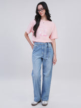 BOYFRIEND FIT ON THE GO COLLECTION WOMEN'S SHORT SLEEVE T-SHIRT PINK