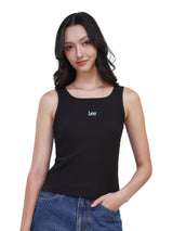 เสื้อกล้ามผู้หญิง คอลเลคชั่น ON THE GO SLIM FIT สีดำ