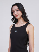 เสื้อกล้ามผู้หญิง คอลเลคชั่น ON THE GO SLIM FIT สีดำ
