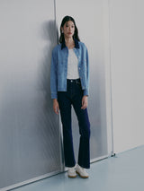ON THE GO COLLECTION WOMEN'S DENIM JACKET LIGHT INDIGO