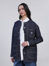 ON THE GO COLLECTION WOMEN'S DENIM JACKET DARK INDIGO