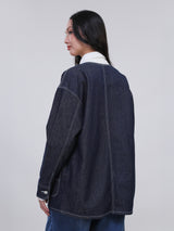 ON THE GO COLLECTION WOMEN'S DENIM JACKET DARK INDIGO