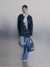 ON THE GO COLLECTION WOMEN'S DENIM JACKET DARK INDIGO
