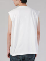 เสื้อยืดแขนกุดผู้ชาย คอลเลคชั่น LEE SORT COMFORT FIT สีขาว
