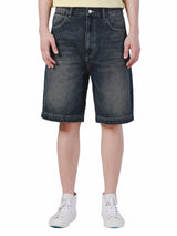 กางเกงขาสั้นผู้ชาย คอลเลคชั่น LEE SORT RELAXED FIT เอวกลาง ทรงกระบอกใหญ่ สีดำ