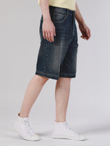 กางเกงขาสั้นผู้ชาย คอลเลคชั่น LEE SORT RELAXED FIT เอวกลาง ทรงกระบอกใหญ่ สีดำ