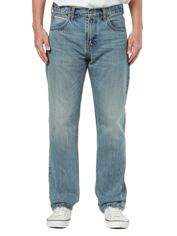 กางเกงยีนส์ผู้ชาย คอลเลคชั่น LEE RIDERS KNOX FIT เอวกลาง ทรงตรง สียีนส์อ่อน