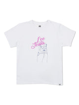 เสื้อยืดแขนสั้นผู้หญิง ทรงตรง สีขาว