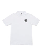 เสื้อยืดโปโลผู้ชาย ทรงตรง สีขาว