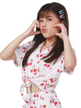 REGULAR FIT LEE FRESH COLLECTION GIRL'S SHIRT SHORT SLEEVE WHITE