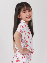 REGULAR FIT LEE FRESH COLLECTION GIRL'S SHIRT SHORT SLEEVE WHITE