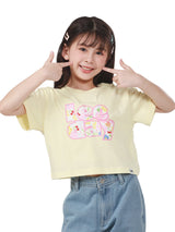เสื้อยืดแขนสั้นเด็กผู้หญิง คอลเลคชั่น LEE FRESH CROPPED FIT สีเหลือง