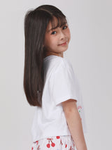 CROPPED FIT LEE FRESH COLLECTION GIRL'S TEE SHORT SLEEVE WHITE