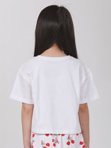 CROPPED FIT LEE FRESH COLLECTION GIRL'S TEE SHORT SLEEVE WHITE